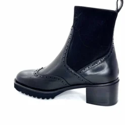 Basic|Bottines<Triver Flight Bottines à Talon 773 03 Cuir Noir