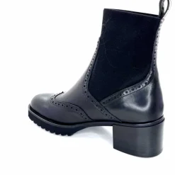 Basic|Bottines<Triver Flight Bottines à Talon 773 03 Cuir Noir