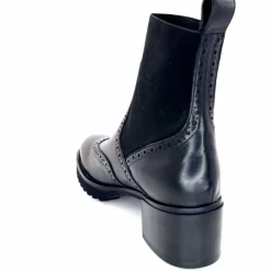 Basic|Bottines<Triver Flight Bottines à Talon 773 03 Cuir Noir