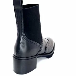 Basic|Bottines<Triver Flight Bottines à Talon 773 03 Cuir Noir