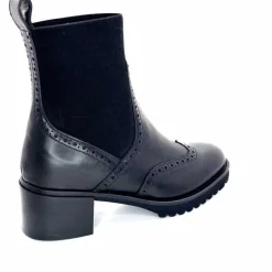 Basic|Bottines<Triver Flight Bottines à Talon 773 03 Cuir Noir