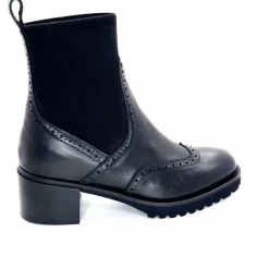 Basic|Bottines<Triver Flight Bottines à Talon 773 03 Cuir Noir