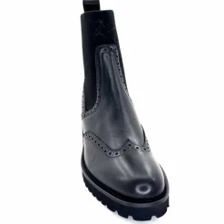 Basic|Bottines<Triver Flight Bottines à Talon 773 03 Cuir Noir