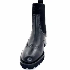 Basic|Bottines<Triver Flight Bottines à Talon 773 03 Cuir Noir