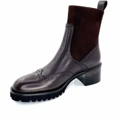 Basic|Bottines<Triver Flight Bottines à Talon 773 03 Cuir Marron