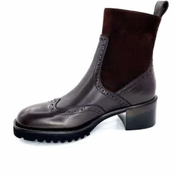 Basic|Bottines<Triver Flight Bottines à Talon 773 03 Cuir Marron
