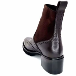 Basic|Bottines<Triver Flight Bottines à Talon 773 03 Cuir Marron