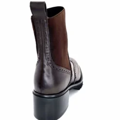 Basic|Bottines<Triver Flight Bottines à Talon 773 03 Cuir Marron