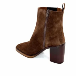 Féminin|Elégant<Alpe Bottines à Talons 5220 Daim Marron