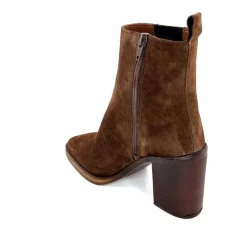 Féminin|Elégant<Alpe Bottines à Talons 5220 Daim Marron
