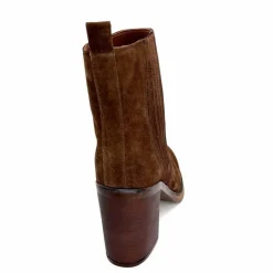 Féminin|Elégant<Alpe Bottines à Talons 5220 Daim Marron