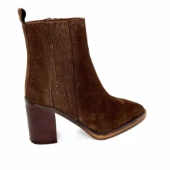 Féminin|Elégant<Alpe Bottines à Talons 5220 Daim Marron