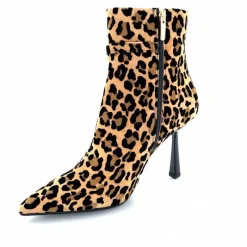 Talon|Animalier<chantal Bottines à talons 2365 Daim Maculato Léo Camel
