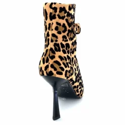 Talon|Animalier<chantal Bottines à talons 2365 Daim Maculato Léo Camel