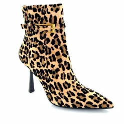 Talon|Animalier<chantal Bottines à talons 2365 Daim Maculato Léo Camel