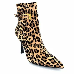 Talon|Animalier<chantal Bottines à talons 2365 Daim Maculato Léo Camel