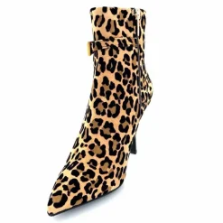 Talon|Animalier<chantal Bottines à talons 2365 Daim Maculato Léo Camel