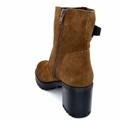 Talon|Elégant<We Do Bottines à Talons Ivoire 99856 Daim Foncé Marron