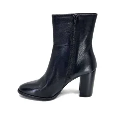 Elégant|Bottines<Ivoire0104a Bottines à Talons Ivoire 52324 Cuir Noir