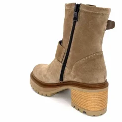 Bottines<Mjus Bottines à Talons T64209 101 Daim Taupe