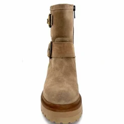 Bottines<Mjus Bottines à Talons T64209 101 Daim Taupe