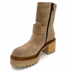 Bottines<Mjus Bottines à Talons T64209 101 Daim Taupe