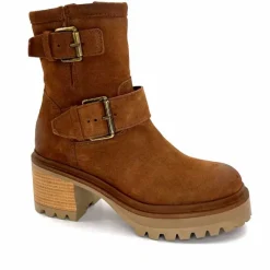 Bottines<Mjus Bottines à Talons T64209 101 Daim Tabacco Marron