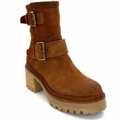 Bottines<Mjus Bottines à Talons T64209 101 Daim Tabacco Marron