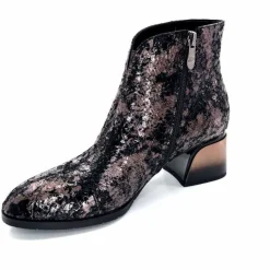 Talon|Soirée<Elue Par Nous Bottines à Talons Métamorfose Sage Écailles Noir Bronze BronzeNoir