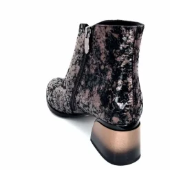 Talon|Soirée<Elue Par Nous Bottines à Talons Métamorfose Sage Écailles Noir Bronze BronzeNoir