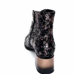 Talon|Soirée<Elue Par Nous Bottines à Talons Métamorfose Sage Écailles Noir Bronze BronzeNoir