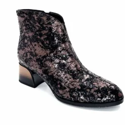 Talon|Soirée<Elue Par Nous Bottines à Talons Métamorfose Sage Écailles Noir Bronze BronzeNoir