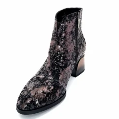 Talon|Soirée<Elue Par Nous Bottines à Talons Métamorfose Sage Écailles Noir Bronze BronzeNoir