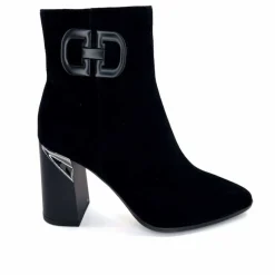 Soirée|Féminin<Elue Par Nous Bottines à Talons Métamorfose Salins Daim Noir Marron