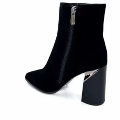 Soirée|Féminin<Elue Par Nous Bottines à Talons Métamorfose Salins Daim Noir Marron