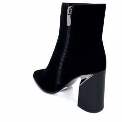 Soirée|Féminin<Elue Par Nous Bottines à Talons Métamorfose Salins Daim Noir Marron