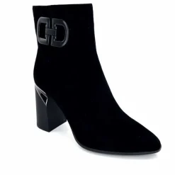 Soirée|Féminin<Elue Par Nous Bottines à Talons Métamorfose Salins Daim Noir Marron