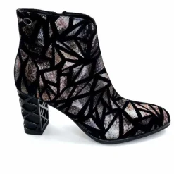 Soirée|Fantaisie<Elue Par Nous Bottines à Talons Métamorphose Saboteuse Textile NoirBrillant Multicolore MulticoloreNoir