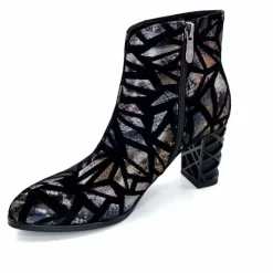 Soirée|Fantaisie<Elue Par Nous Bottines à Talons Métamorphose Saboteuse Textile NoirBrillant Multicolore MulticoloreNoir