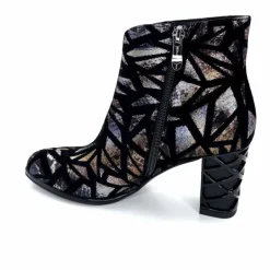 Soirée|Fantaisie<Elue Par Nous Bottines à Talons Métamorphose Saboteuse Textile NoirBrillant Multicolore MulticoloreNoir