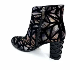 Soirée|Fantaisie<Elue Par Nous Bottines à Talons Métamorphose Saboteuse Textile NoirBrillant Multicolore MulticoloreNoir