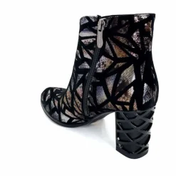 Soirée|Fantaisie<Elue Par Nous Bottines à Talons Métamorphose Saboteuse Textile NoirBrillant Multicolore MulticoloreNoir