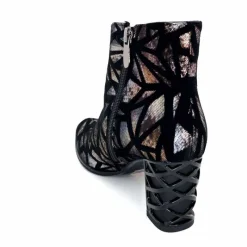 Soirée|Fantaisie<Elue Par Nous Bottines à Talons Métamorphose Saboteuse Textile NoirBrillant Multicolore MulticoloreNoir