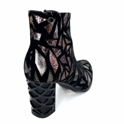 Soirée|Fantaisie<Elue Par Nous Bottines à Talons Métamorphose Saboteuse Textile NoirBrillant Multicolore MulticoloreNoir