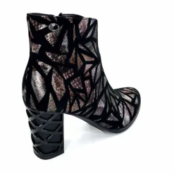 Soirée|Fantaisie<Elue Par Nous Bottines à Talons Métamorphose Saboteuse Textile NoirBrillant Multicolore MulticoloreNoir