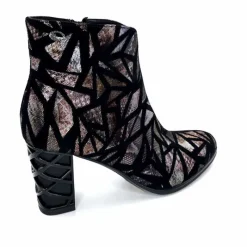 Soirée|Fantaisie<Elue Par Nous Bottines à Talons Métamorphose Saboteuse Textile NoirBrillant Multicolore MulticoloreNoir