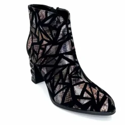 Soirée|Fantaisie<Elue Par Nous Bottines à Talons Métamorphose Saboteuse Textile NoirBrillant Multicolore MulticoloreNoir