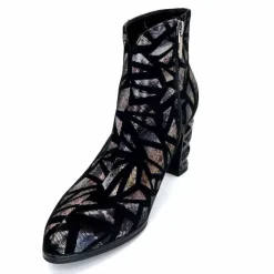 Soirée|Fantaisie<Elue Par Nous Bottines à Talons Métamorphose Saboteuse Textile NoirBrillant Multicolore MulticoloreNoir