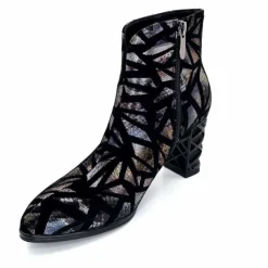 Soirée|Fantaisie<Elue Par Nous Bottines à Talons Métamorphose Saboteuse Textile NoirBrillant Multicolore MulticoloreNoir