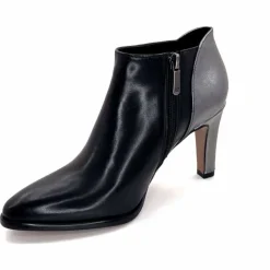 Talon|Féminin<Regarde Le Ciel Bottines à Talons Buffy 03 Cuir Noir Argenté ArgentNoir